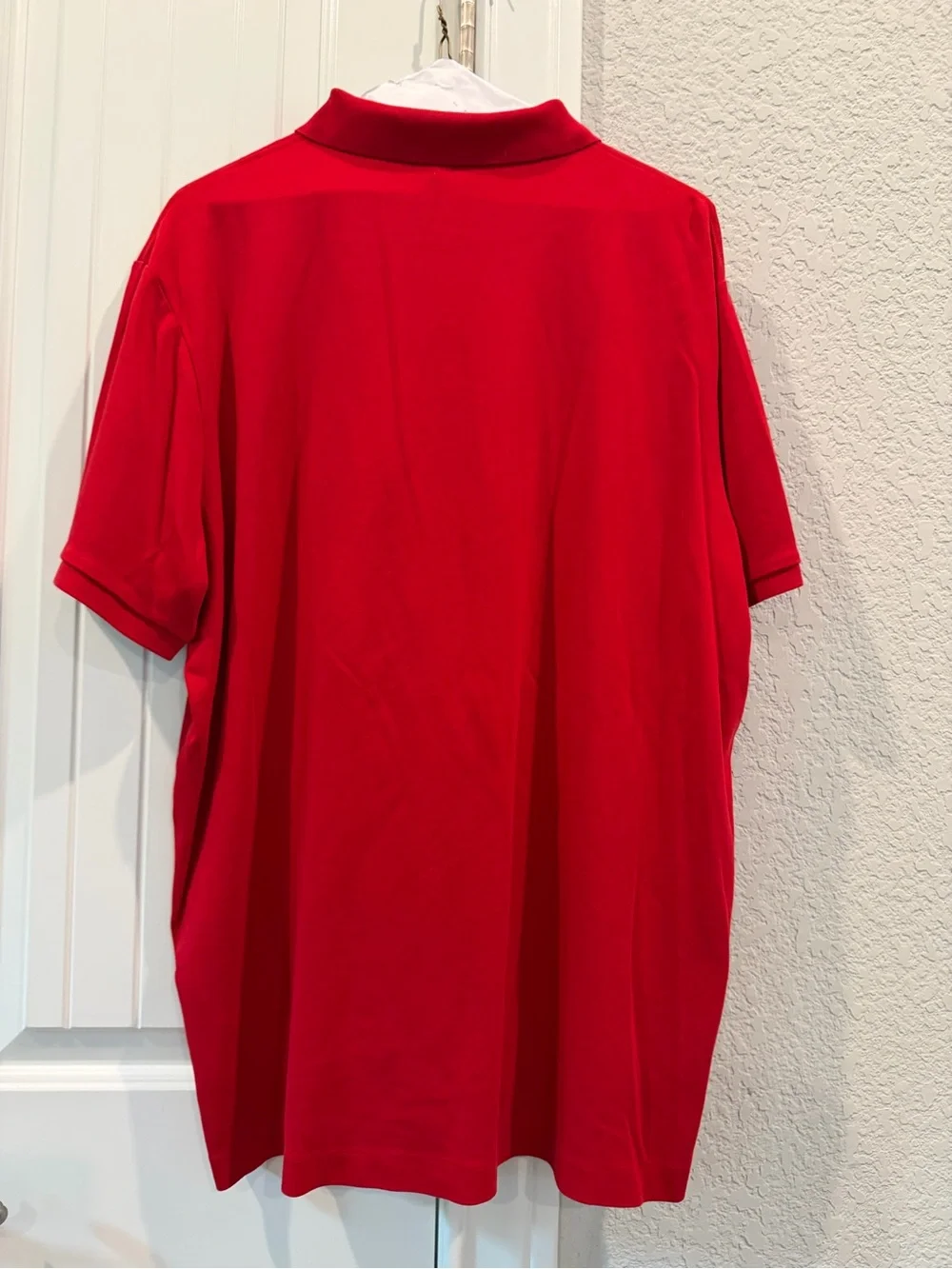 Red Polo Shirt with Classic Embroidered Logo - Men